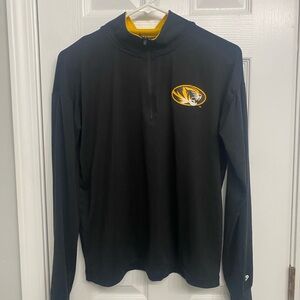 Colosseum Missouri Tigers woman’s small black quarter zip pull over